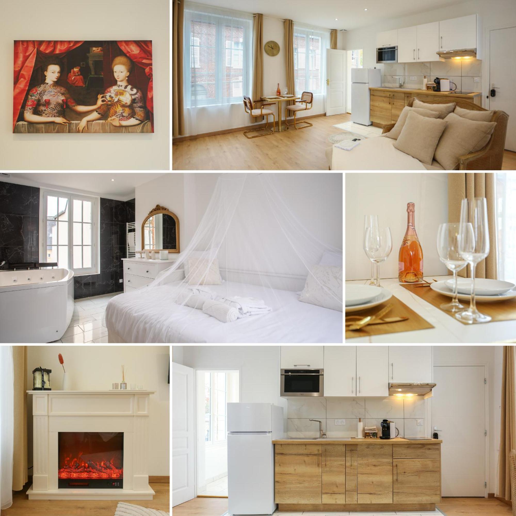 L'Amour Vrai - Love Room -T2 Elegant Et Romantique Abbeville Zewnętrze zdjęcie